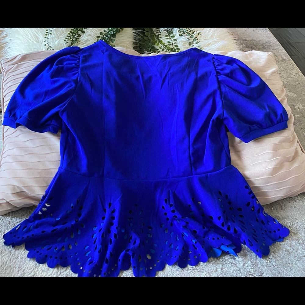 Women’s Plus Cobalt Blue Shein Blouse size 0x